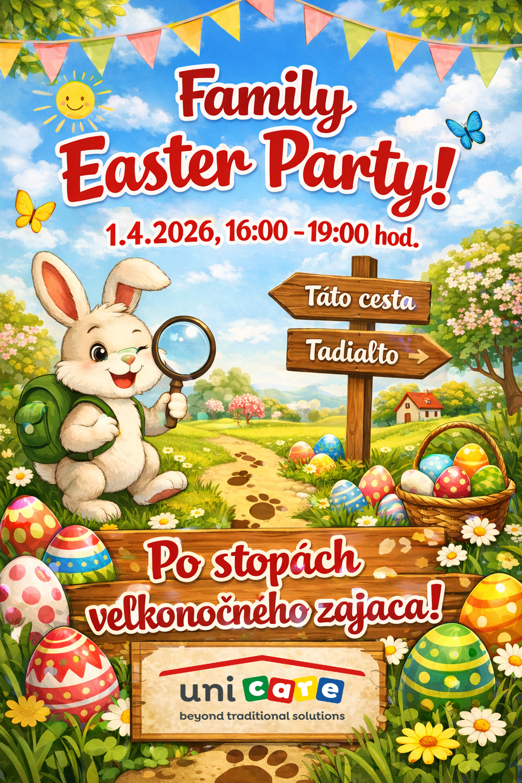 rodinná veľkonočná párty